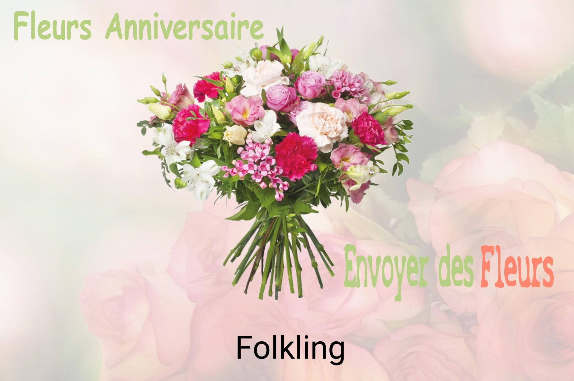 Bouquet de fleurs d’anniversaire livré à Folkling
